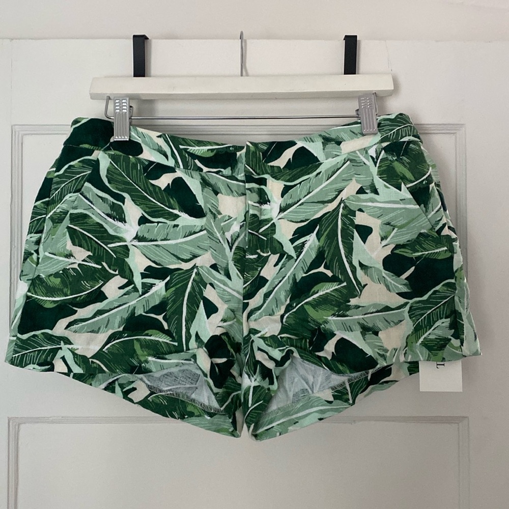 Joie Palm Print Shorts (6)